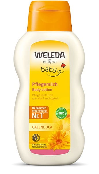 Kliņģerīšu pieniņš ķermenim bērniem