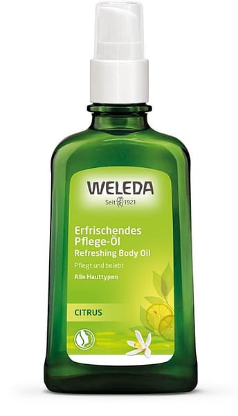 Citrusu atsvaidzinoša eļļa ķermenim