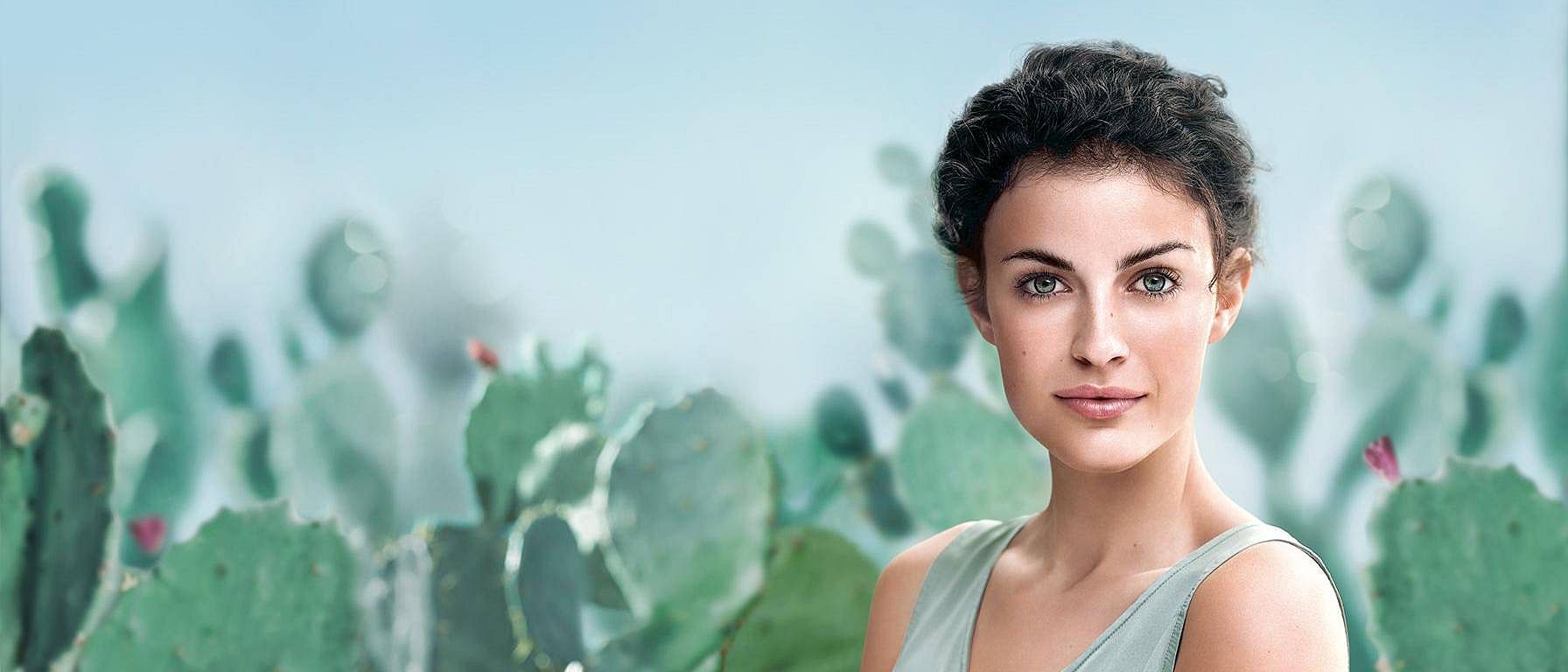 woman and cactus