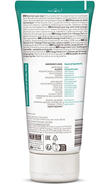 Dušas želeja vīriešiem FOR MEN ENERGY FRESH 3in1 